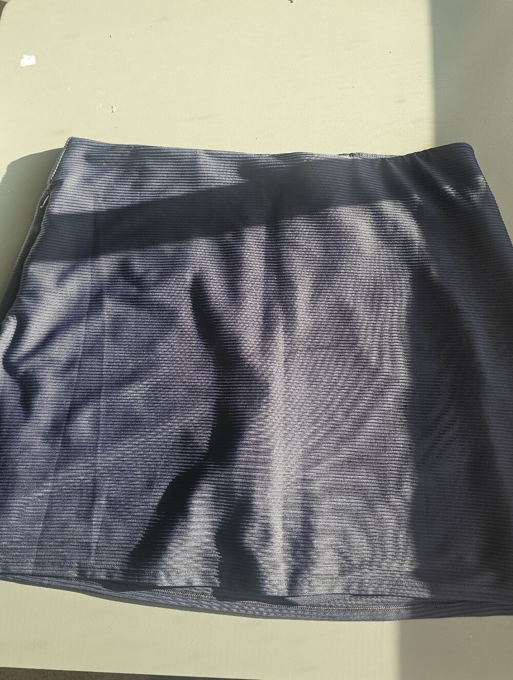 Womens Chico Sz 2 Or Large Pull On Skort, In Navy Blue With Side Zip Pockets